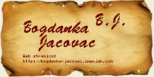 Bogdanka Jačovac vizit kartica